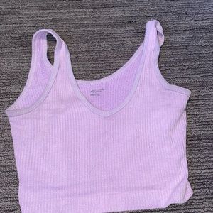 Urban outfitters cropped purple tank top. size: S